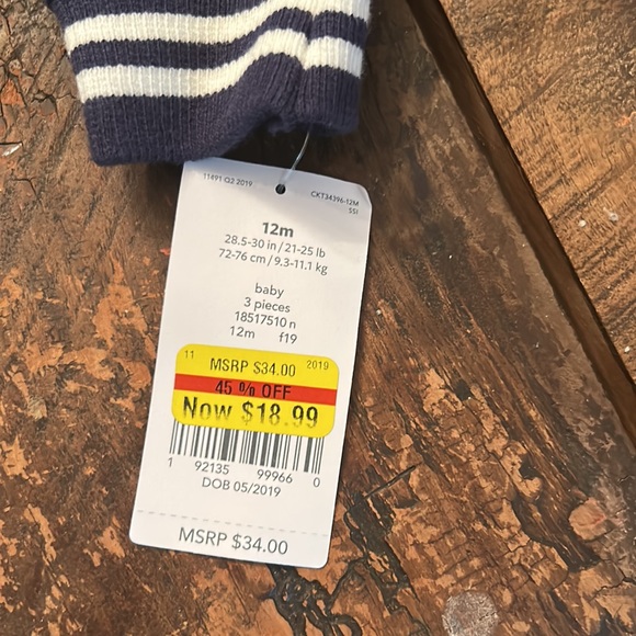 Carter’s Boys 3 piece set NWT - Picture 3 of 4